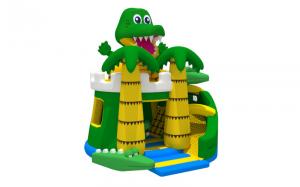 Cheap Frog Indoor Inflatable Jumper Bouncer Castles Slide Waterproof And Fireproof for sale