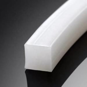 Cheap Silicone Rubber Extruded Seal Profile for Customized Square Shape in White and Black for sale
