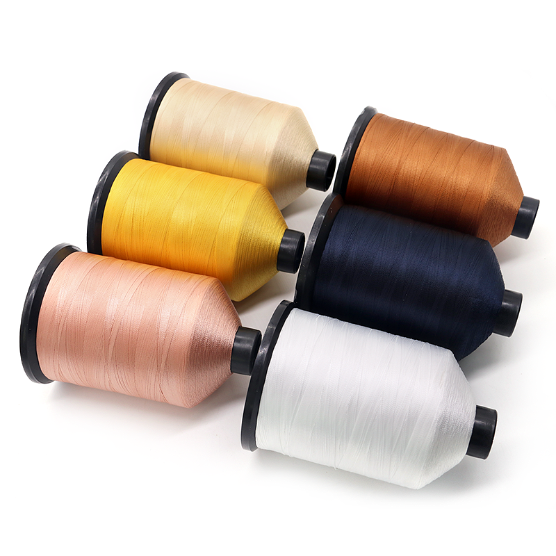 Pattern Dyed Tex35 Tex45 Tex70 High Strength Multi-color Bonded Nylon Thread for Sofa