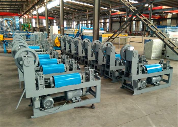 Wire Straightening And Cutting Machine , CNC Control Gabion Mesh Machine