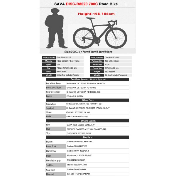 Black Green Carbon Fiber Racing Bike , 8.5kg Shimano Ultegra Bike 22 Speed