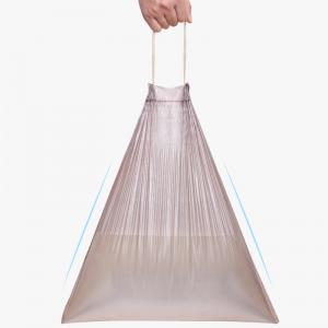 Cheap Drawstring 13 Gallon Garbage Bags , Biodegradable Trash Bags HDPE Material for sale