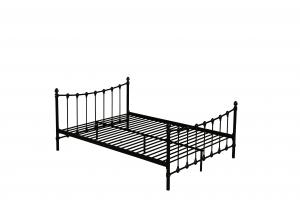 China Modern Customizable Full Size Metal Bed Frame Heavy Duty Reinforce Frame on sale