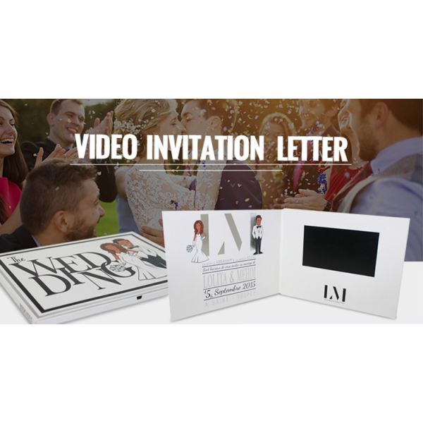 7 inch tft lcd video card video greeting card