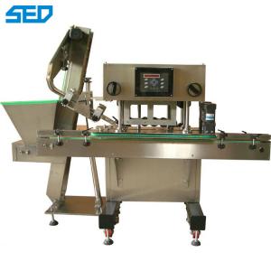 Cheap SED-250P Weight 200kg PLC Pharmaceutical Machinery Equipment Glass Bottle Metal Caps Capping Machine 80-100 Bottles/Min for sale