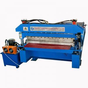 China Eps Side Panel Galvalume Roof Roll Forming Machine High Accuracy Hydraulic Post Cutting on sale