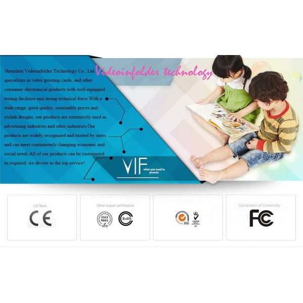 Full Colors A4 Size LCD Video Brochure For Advertising , Customized Specifications
