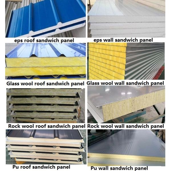 150mm Thickness Rock Wool Sandwich Panel Fireproof Oven Panel Insulation Panel