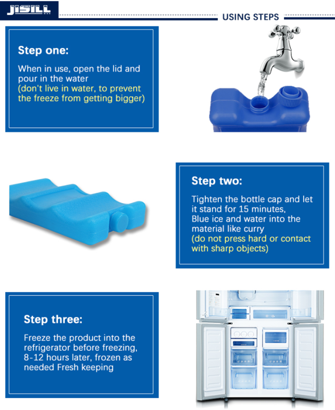 Filling Water Ice Freezer Pack 3 Bottle Beer Cooler For Drink Cooling For Food Frozen