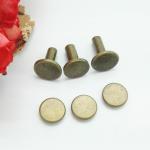 Brass Arc Button Slotted Stud Screw Nail Male And Female Chicago Screw