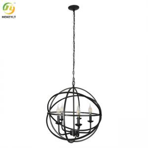 Cheap E12 Retro Industrial Single Globe Pendant 4 / 6 / 8 Lights for sale