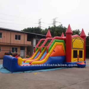 China 4 In 1 Amusement Park Inflatable Bounce Houses Rentals EN14960 Approvals on sale