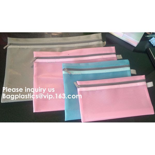 A4 Office File Folder Zip Lock Mesh Color Package Clear PVC Document Bag,File Folder Mesh Document Bag Clear Bag Button