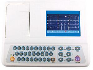 Cheap Digital ECG Machine 5 inch ECG Monitoring System with Rechargeable Li-ion Battery for sale