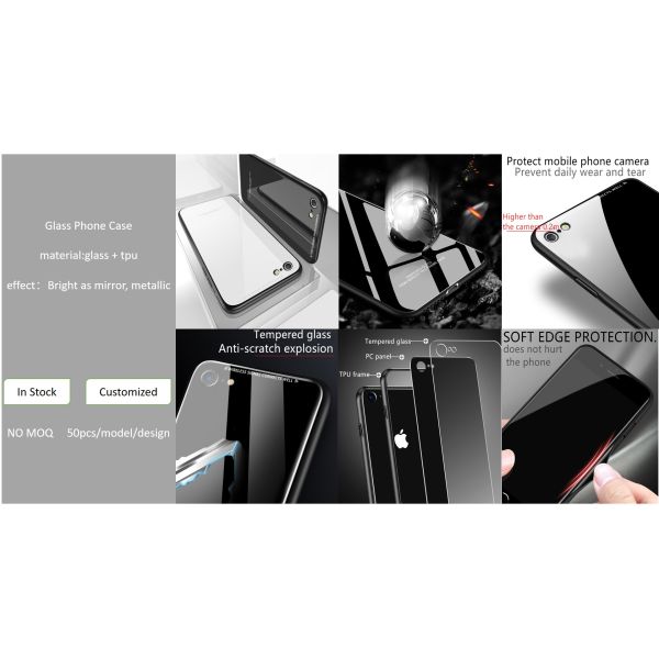 Pink Falling Resistance Girly Glass Tempered Phone Case