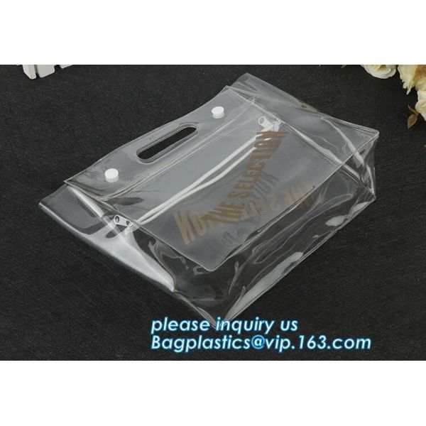 Biodegradable Customised printing Clear PVC Cosmetic Standup k Pouch,Toiletries Cosmetic Pvc Pouch With Marble Dig