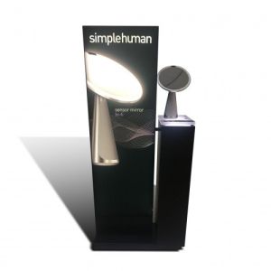 Cheap Multifunctional Cosmetic Stand Display Racks Stable Recyclable for sale