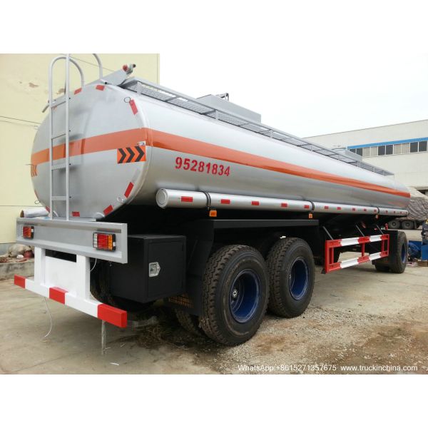 Oil Tank Full Trailer (Customizing 2-3-4 Axles Dolly Tanker 10CBM -30 For Palm Oil Crude Fuel / Petrol Oil Delivery