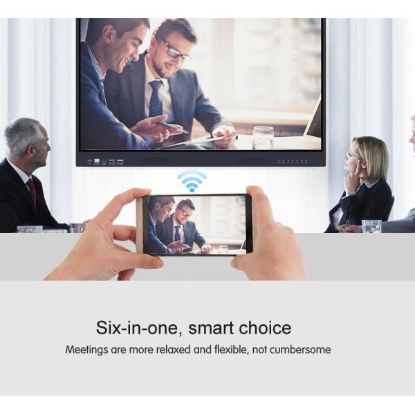 65 Inch Touch Screen Whiteboard Smart Multi Media 3840x2160 400 Cd/M2