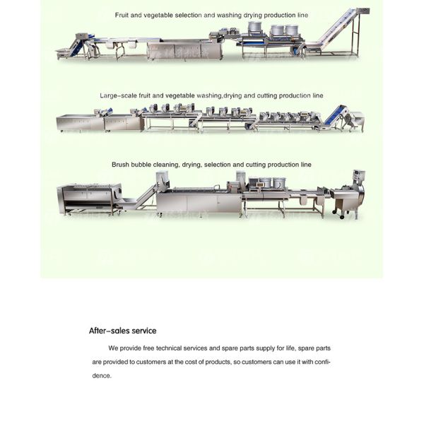 Customized Potato Fruit And Vegetable Processing Line