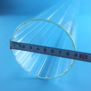 Cheap Transparent Customized Large Diameter Quartz Tube Vase Inner Shape for sale