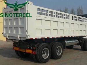 Cheap White Fence Semi Trailer 40 Tons - 80 Tons Bumper Pull Flatbed Trailer for sale