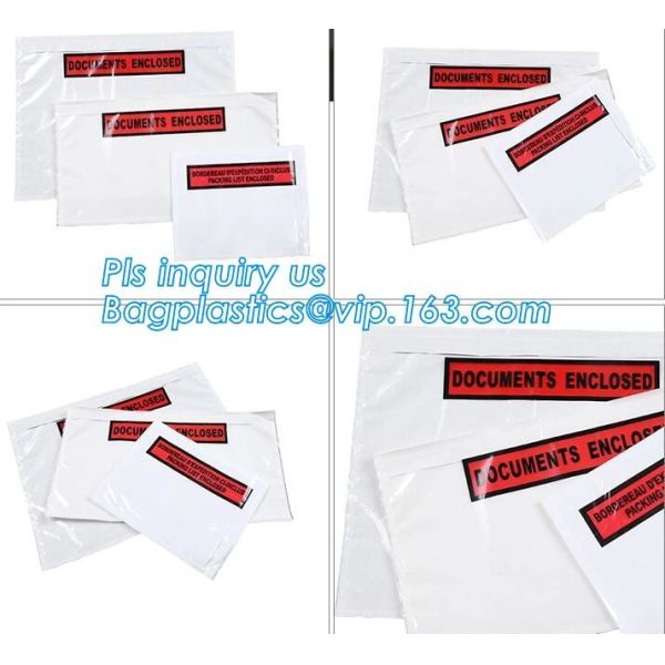 Waterproof packing list envelopes with self adhesive A3 A4 B4 B5 A7 C5 C7size, packing list enclosed envelope a5, bageas