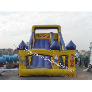 Cheap Mickey mouse inflatable slide , inflatable stair slide toys , slip n slide for sale