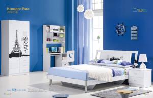 China modern painted MDF boy bedroom furniture,#823 on sale