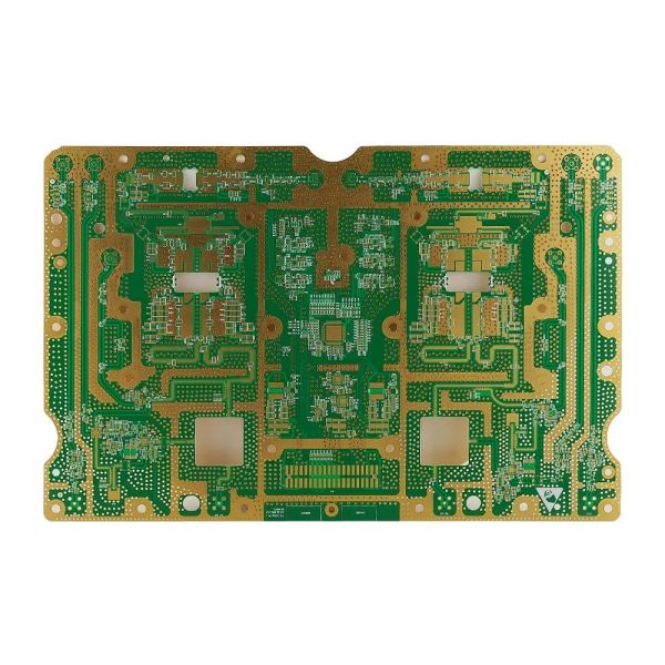 12 Layer Rogers PCB Security Device with HASL Green Soldermask