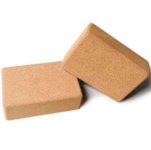 China 4 Inch Cork Yoga Block Bricks Studio Grade Improve Stability For Exercise on sale