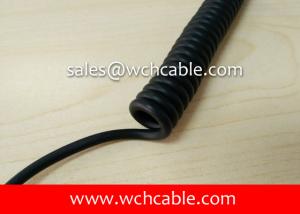Cheap UL21322 Acid Resistant Extension Lead Curly Cable 60C 90V for sale
