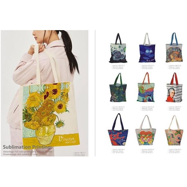 Custom silk screen printed Cotton material handle style blank natural cotton canvas bag without logo bagplastics bagease