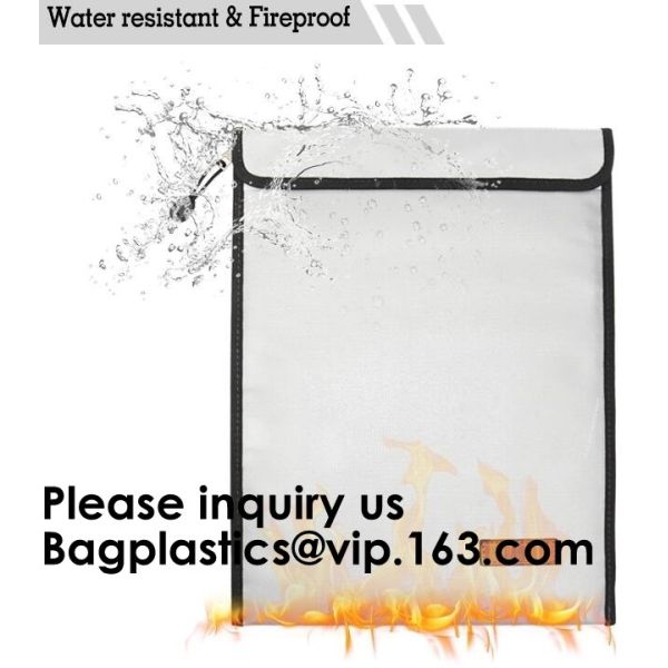 High Quality Fireproof Felt A4 Document File Folder Bag For Office,Fireproof Explosion-proof Lipo battery safe Bag