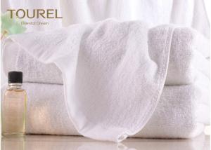 100% Cotton Terry Hotel Hand Towels Embroided White Color Luxury Hand Towels