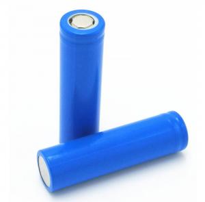 Cheap Blue Color 18650 Lithium Ion Battery Cells Size 18 * 65 * 7.5mm Impedance ≤60mΩ for sale