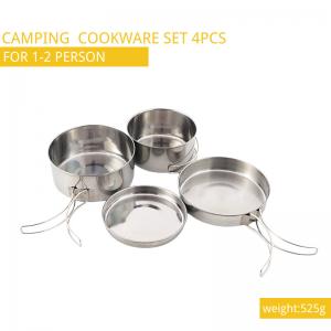 Cheap OEM & ODM Stanley Camping Cooking Set Stainless Steel 4pcs/Set for sale