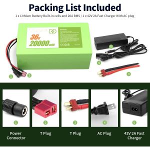 Buy cheap Full Capacity 36 Volt Lithium Ion Battery Pack 8AH 10AH 12AH 14AH from wholesalers
