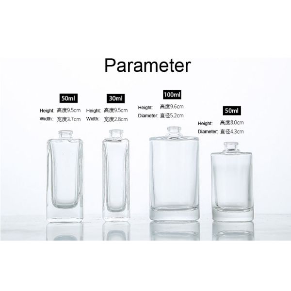 Crimp Pump Transparent Perfume Bottle