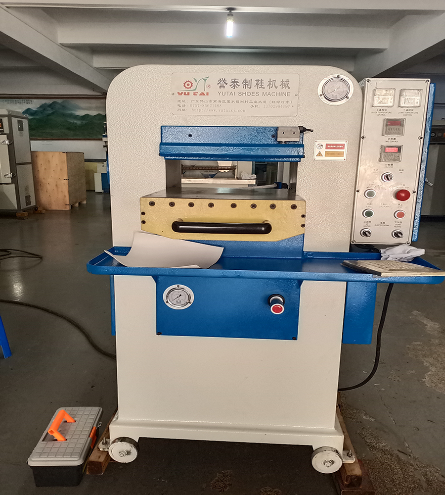 120Ton Inteligent Hydraulic Vamp Upper PU Leather Bag LOGO Heat Press Leather Embossing Machine