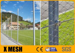 China Diamond Shape Firm Stable  2mm Wire Rope Netting Rust Resistance on sale