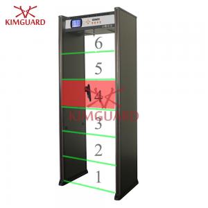 China Airport Security Door Frame Metal Detector 6 Zone Metal Scanning Alarm Machine K606 on sale