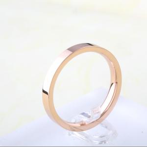 China Elegant Fashion Jewelry 18k Rose Gold Plated Couple Engagement Rings on sale