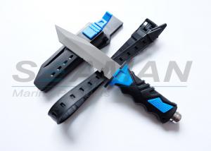 China Scuba Dive Snorkel Titanium Knife (4 3/8 Blade) with straps and sheath on sale