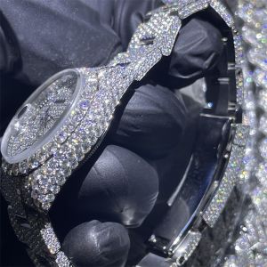 31mm White Loose Moissanite Diamond Watch Gem Stone Moissanite Watch Rolex For