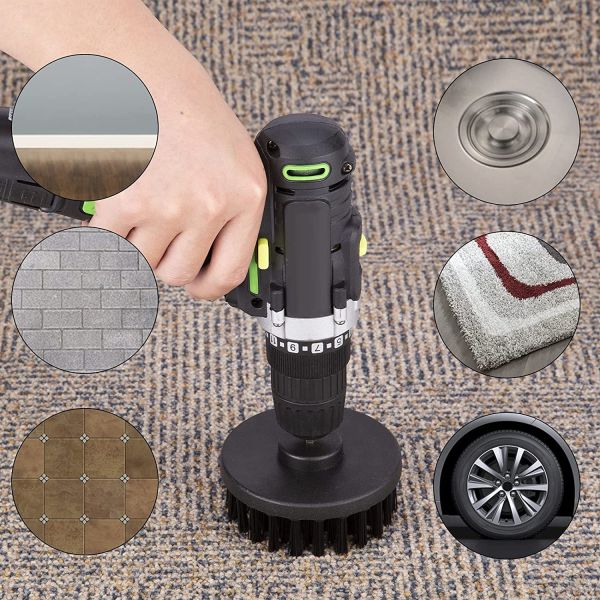 3pcs Drill Brush Attachment Set 220g