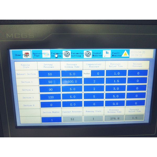 Two Platen Type Rubber Vulcanization Press Testing Machine with Water Cooling