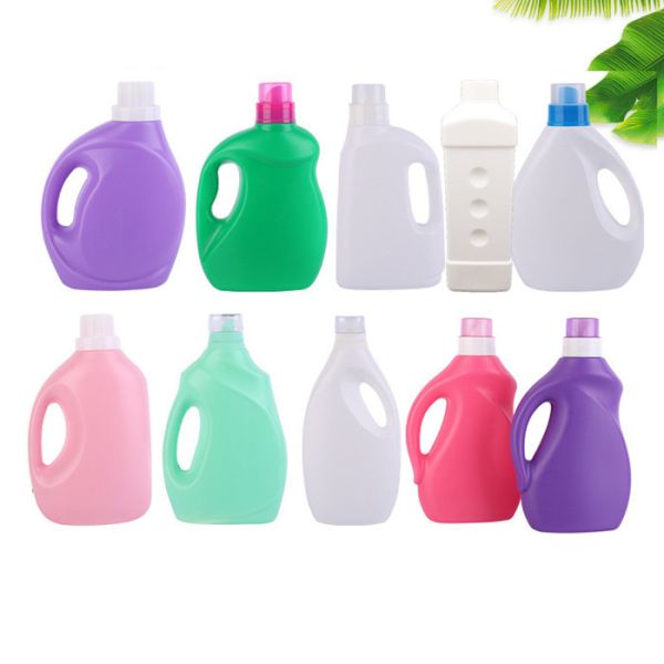 White 3000ml Empty Washing Up Liquid Bottles HDPE Detergent Containers Recyclable