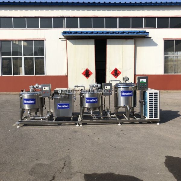 small scale almond coconut uht milking milk pasteurization processing making and packaging packing plant machine
