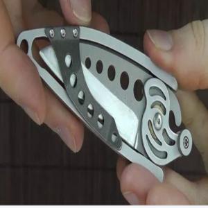 China Personalized Punched Short Tactical Pocket Knife Cutter Hunting Knife Designs on sale